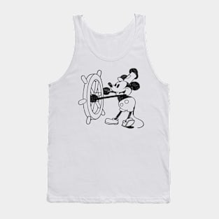 Steamboat Willie Retro Vintage Aesthetic Tank Top